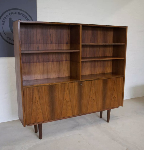 Image 1 of Rosewood Standing Bookcase/Bar Cabinet From Viby Møbelfabrik