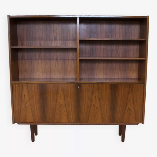 Rosewood Standing Bookcase/Bar Cabinet From Viby Møbelfabrik