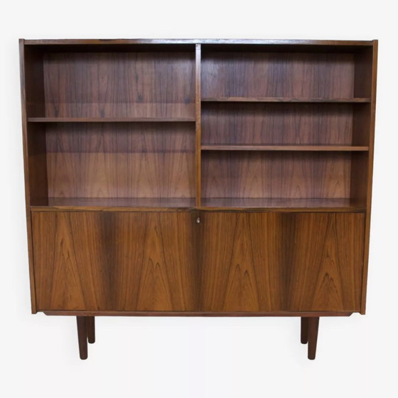 Image 1 of Rosewood Standing Bookcase/Bar Cabinet From Viby Møbelfabrik
