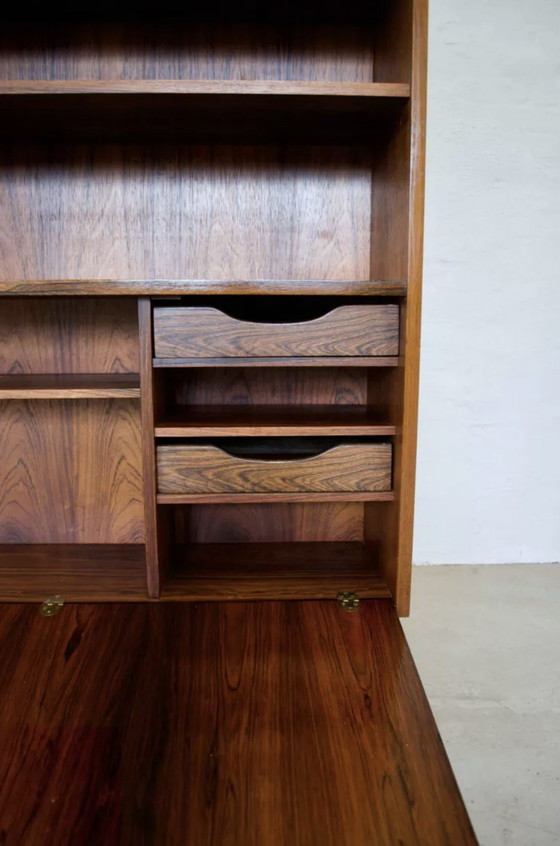Image 1 of Rosewood Standing Bookcase/Bar Cabinet From Viby Møbelfabrik