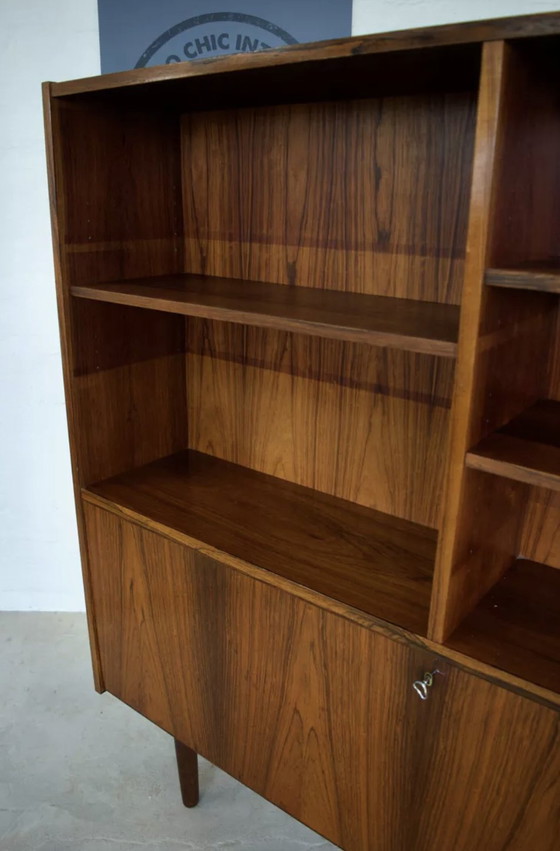 Image 1 of Rosewood Standing Bookcase/Bar Cabinet From Viby Møbelfabrik