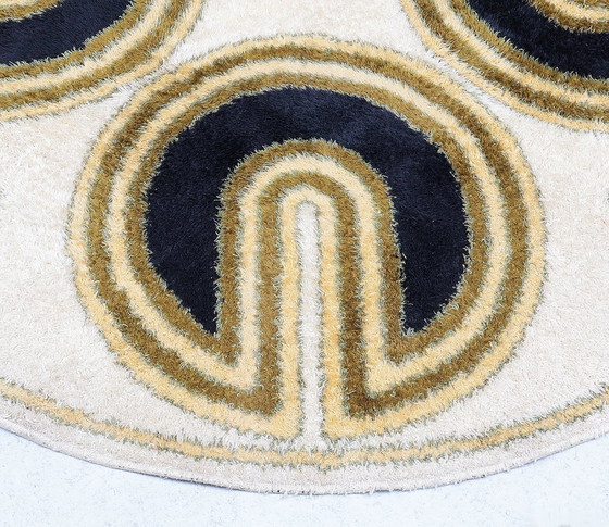 Image 1 of Højer Eksport Wilton Round Rug, 1960S