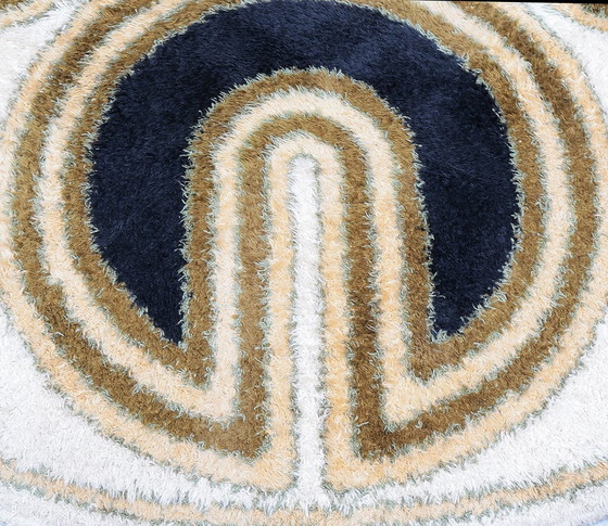 Image 1 of Højer Eksport Wilton Round Rug, 1960S