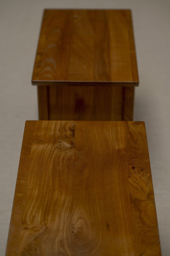 Image 1 of Pair Of Side Tables By Luigi Gorgoni