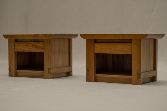 Image 1 of Pair Of Side Tables By Luigi Gorgoni