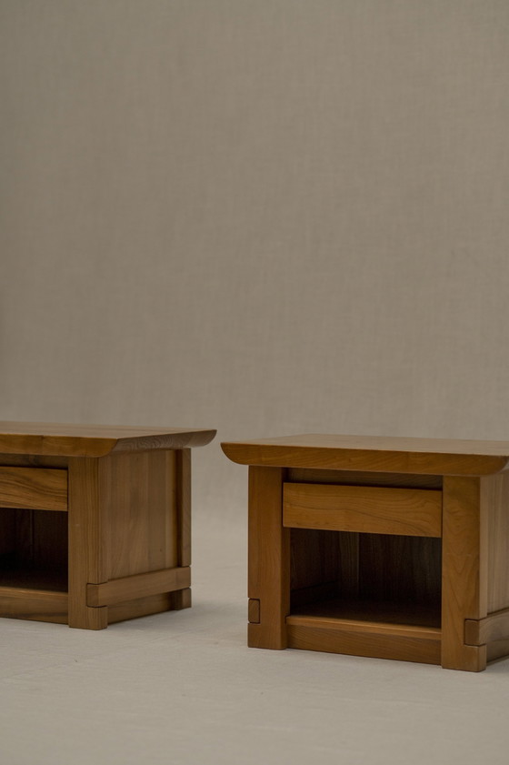 Image 1 of Pair Of Side Tables By Luigi Gorgoni