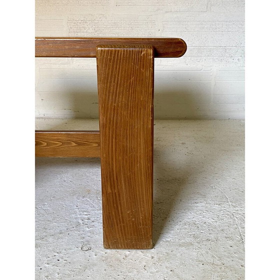 Image 1 of Pair of vintage side tables in solid pine by Charlotte Perriand, 1970s