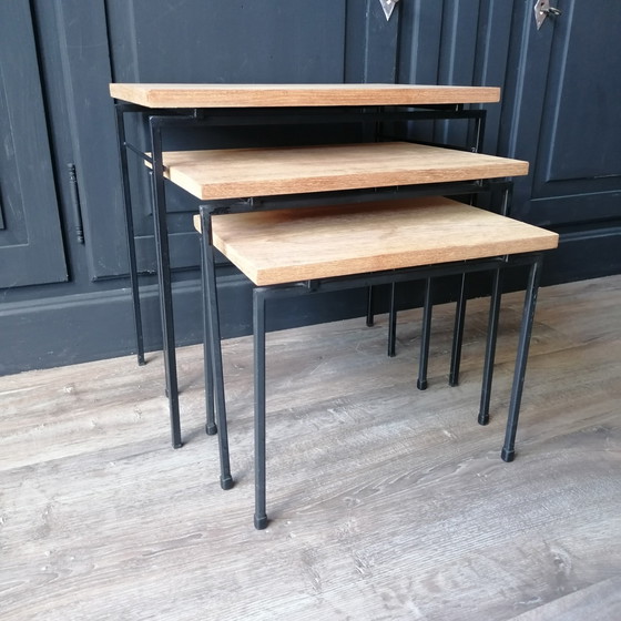 Image 1 of Pastoe mimiset/ensemble de tables d'appoint de Cees Braakman