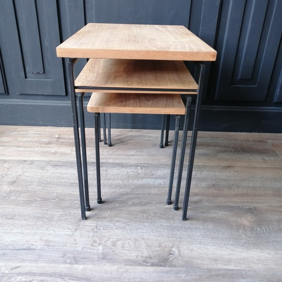 Image 1 of Pastoe mimiset/set of side tables by Cees Braakman