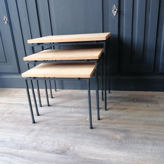 Image 1 of Pastoe mimiset/ensemble de tables d'appoint de Cees Braakman