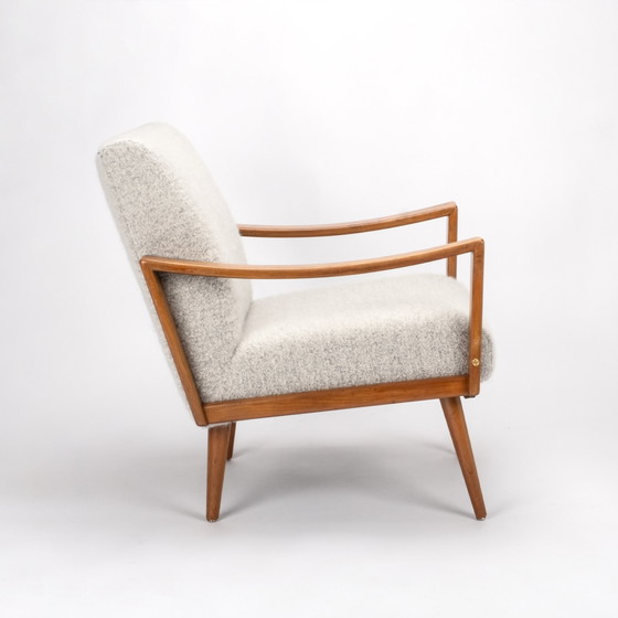 Image 1 of Walnut wood armchair