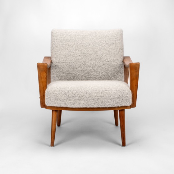 Image 1 of Walnut wood armchair