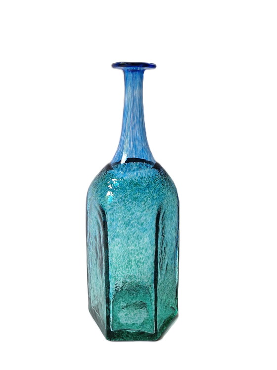 Image 1 of Kosta Boda - "Antikva" Bottle Vase By Bertil Vallien - Largest Size