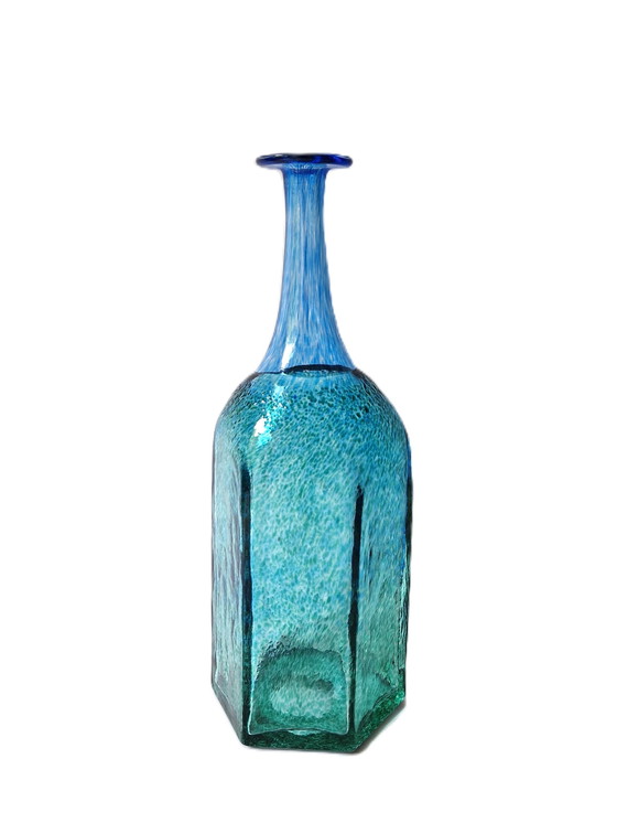 Image 1 of Kosta Boda - "Antikva" Bottle Vase By Bertil Vallien - Largest Size