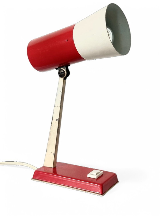 Image 1 of Vintage 1950s Desk Lamp Metal Industrial Lamp