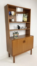 Swedish Vintage Teak Veneer Buffet Cabinet