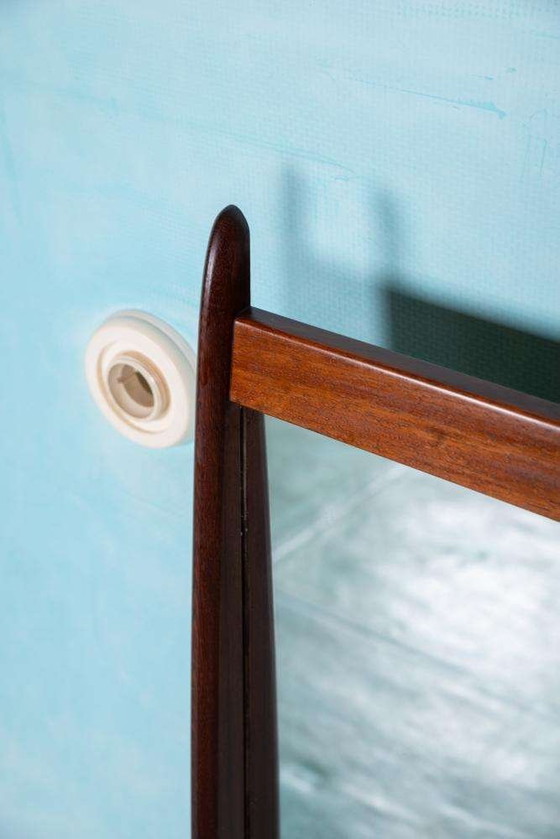 Image 1 of Scandinavische teakhouten spiegel jaren zestig