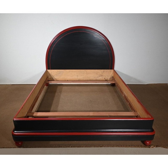 Image 1 of Vintage 5 piece painted wood bedroom set