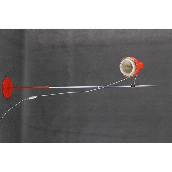 Image 1 of Vintage red floor lamp by Josef Hurka, Czechoslovakia 1970s