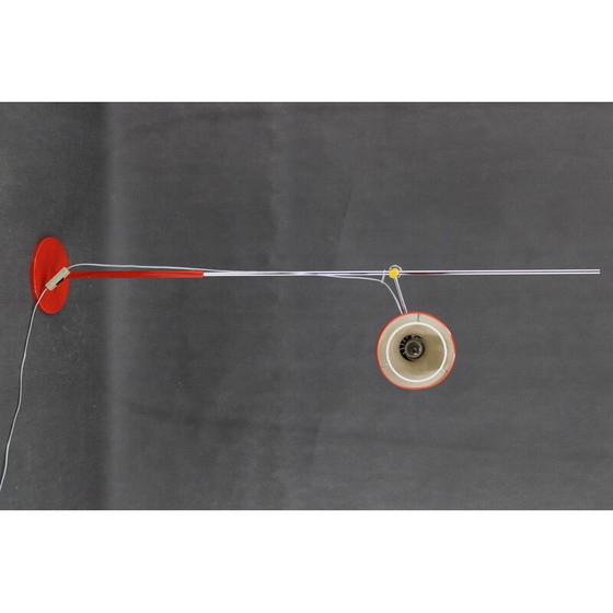 Image 1 of Vintage red floor lamp by Josef Hurka, Czechoslovakia 1970s