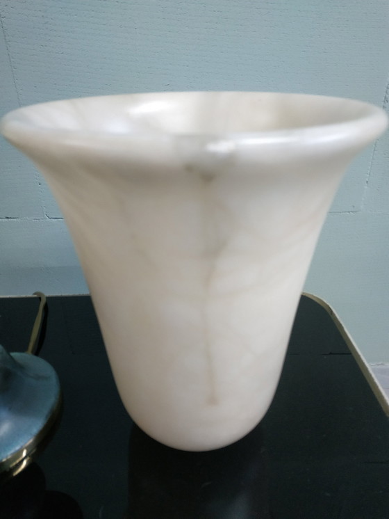 Image 1 of Alabaster Marbled Desk Lamp