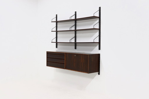 Vintage Poul Cadovius For Cado Denmark Royal System Wall Unit 