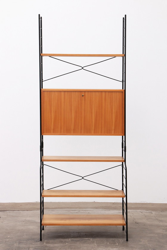 Image 1 of Mobiletto da parete o mensola String WHB dal design vintage in rovere, 1960