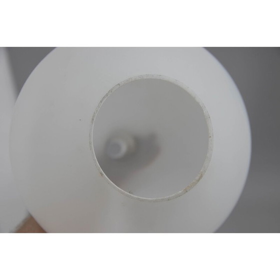 Image 1 of Lampada da tavolo vintage in legno e vetro di Uluv, Cecoslovacchia, anni '60