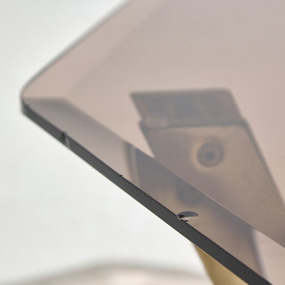 Image 1 of Vintage brass and glass coffee table by Roger Sprunger for Dunbar, 1970