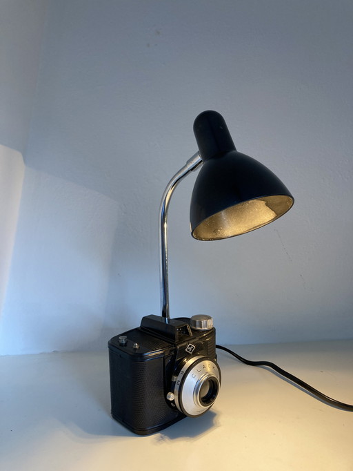 Vintage desk lamp from camera