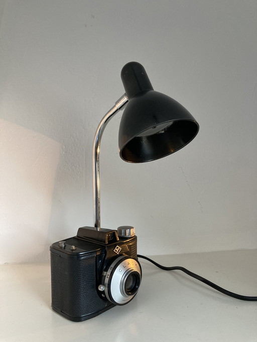 Vintage desk lamp from camera