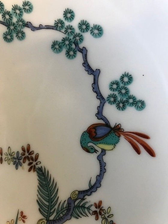 Image 1 of Chantilly Bowl On 3 Legs, Chinese Style, Hand Painted