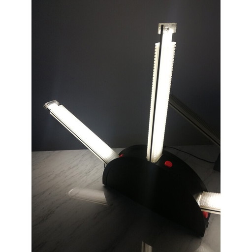 Pair of vintage postmodern Rha table lamps by Boccato, Gigante & Zambusi for Zerbetto Padova