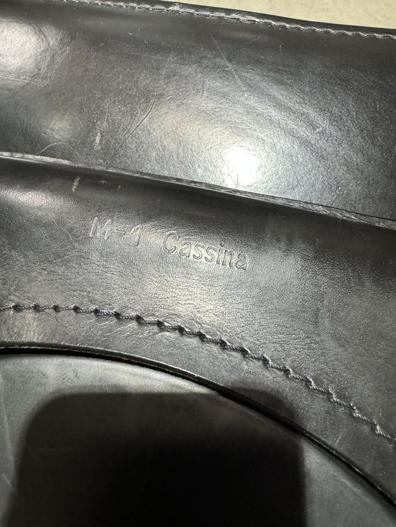 Image 1 of 4 X Cassina Cab 412 Black Leather