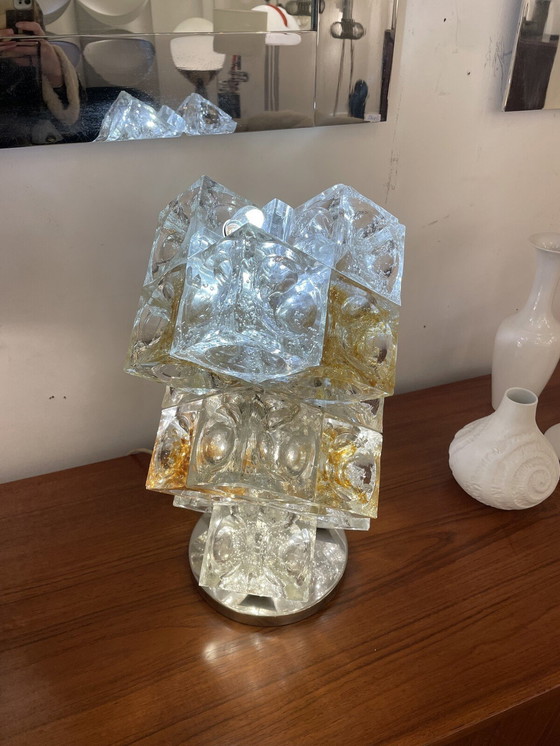 Image 1 of Mid-Century Modern Italian Murano Glass Table Lamp By Albano Poli For Poliarte, 1960'S