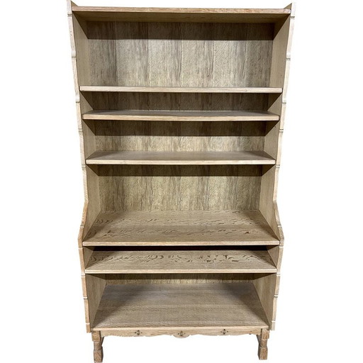 Libreria vintage in rovere, Danimarca 1960