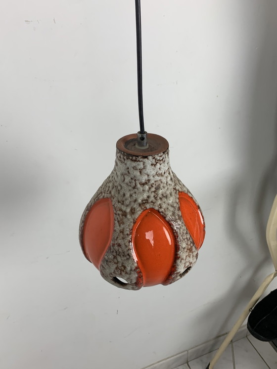 Image 1 of 2x Ceramic Pendant Lamp Herda