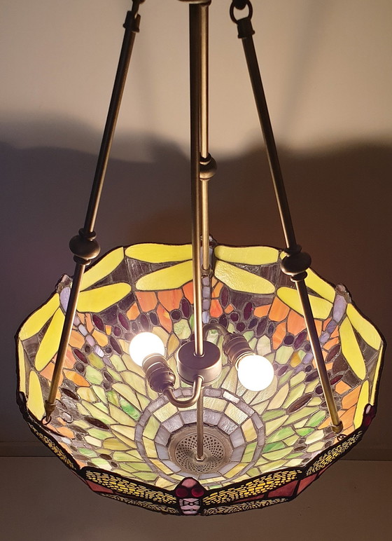 Image 1 of Tiffany Xl Pendant Lamp "Dragonfly"