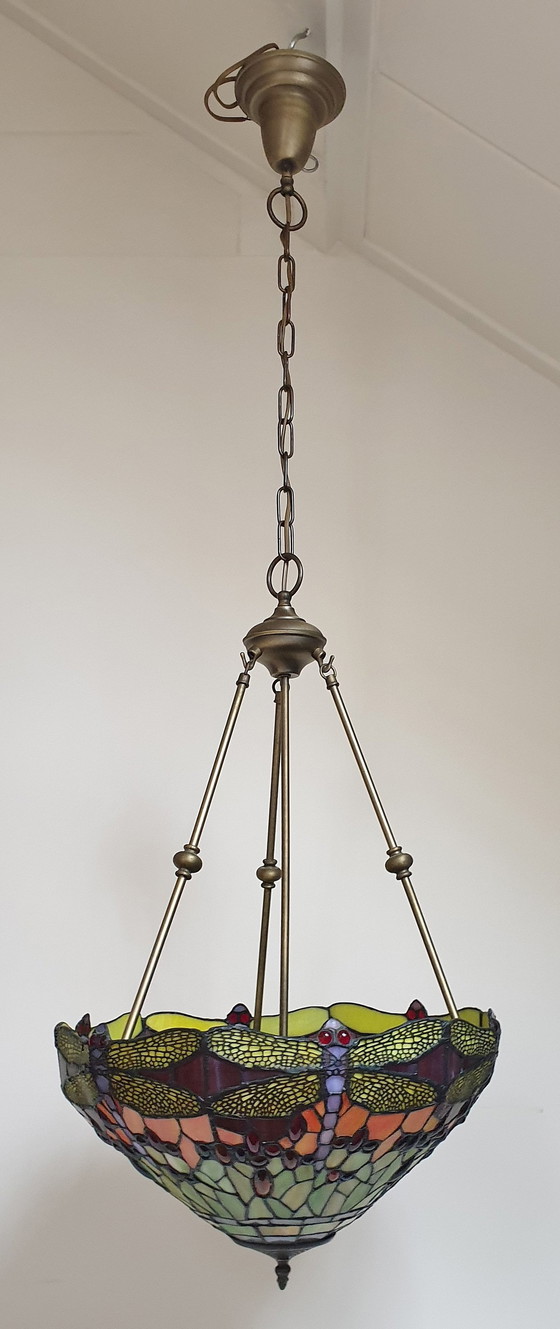 Image 1 of Tiffany Xl Pendant Lamp "Dragonfly"