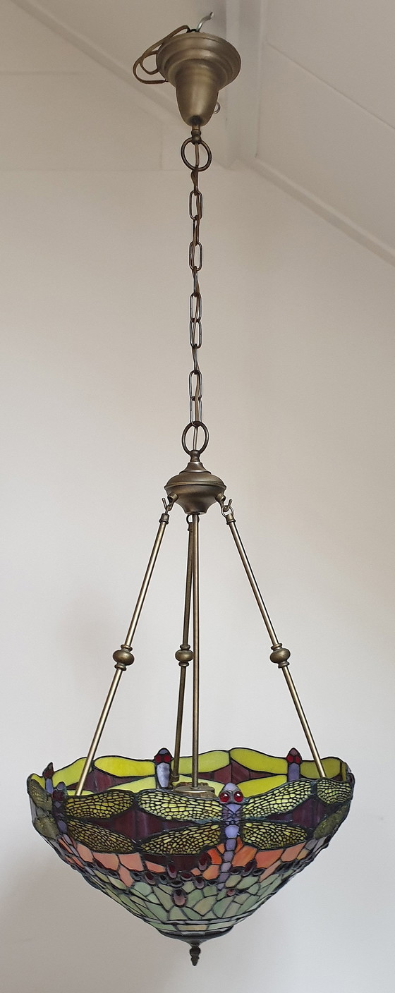 Image 1 of Tiffany Xl Pendant Lamp "Dragonfly"