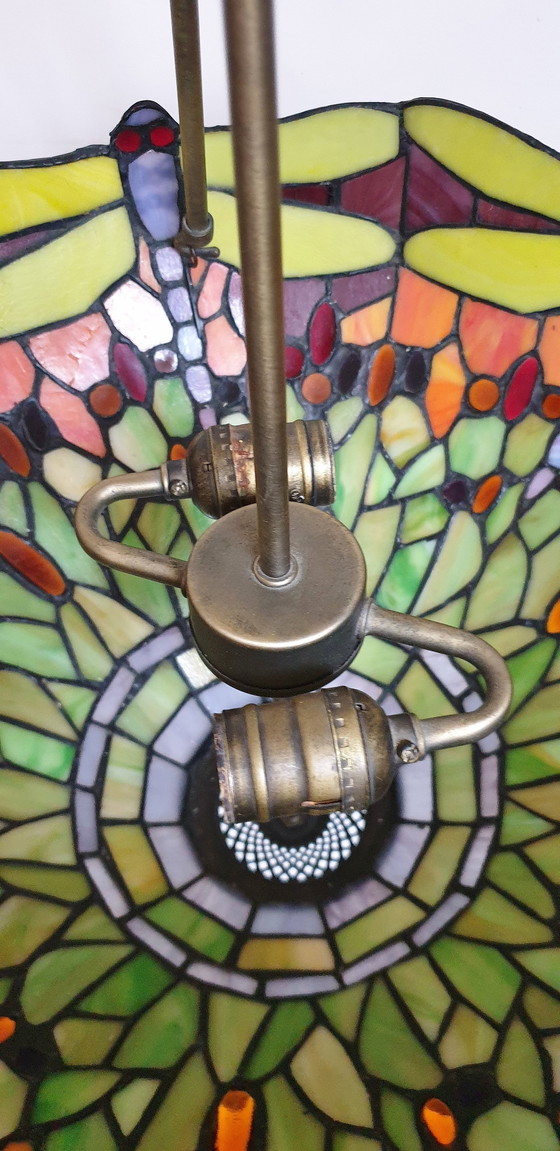 Image 1 of Tiffany Xl Pendant Lamp "Dragonfly"