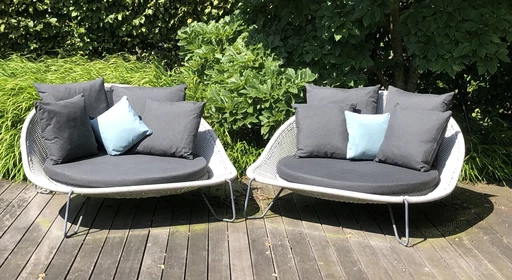 2x Borek Pasturo Daybed avec assise & 10 coussins