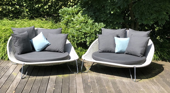 Image 1 of 2x Borek Pasturo daybed with seat cushion & 10 cushions