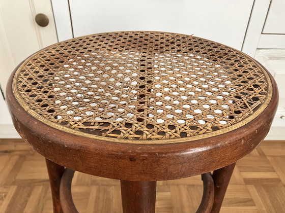 Image 1 of Bentwood stool tabouret