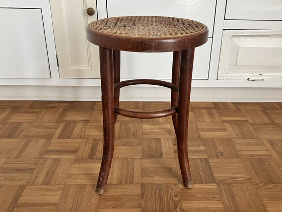 Image 1 of Bentwood stool tabouret