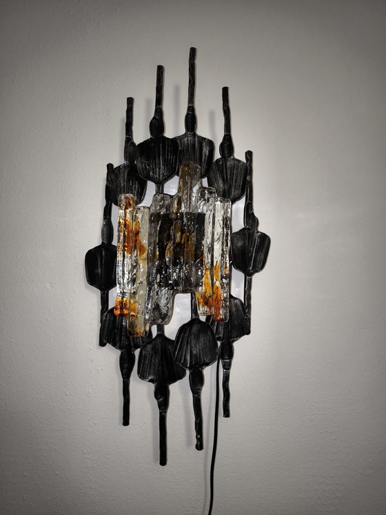 Image 1 of Tom Ahlström & Hans Ehrlich Brutalist Wall Lamp