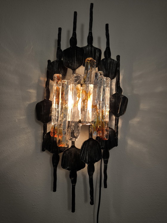 Image 1 of Tom Ahlström & Hans Ehrlich Brutalist Wall Lamp