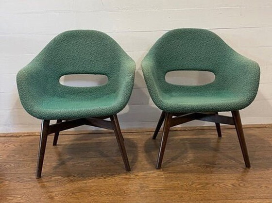 Image 1 of Set of 2 vintage chairs by Miroslav Navratil