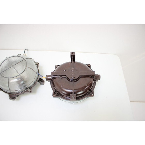 Image 1 of Pair of vintage ceiling lamps, Czechoslovakia 1960s