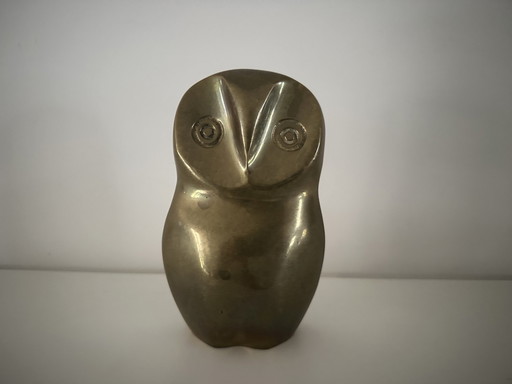 Caravell Design Abstract Owl Of Brass